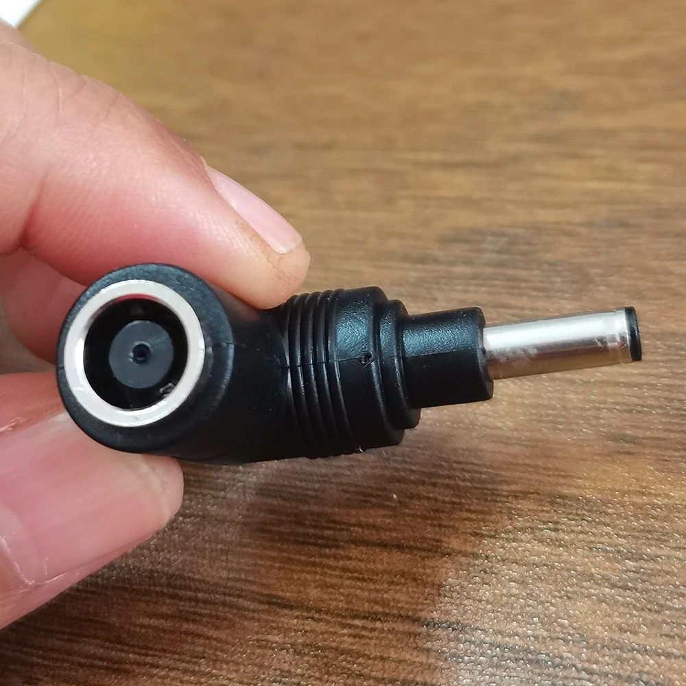 1x DC-Stecker 7,4x5,0mm Buchse auf 4,5x3,0mm Stecker DC-Stromanschluss Winkelstecker DC-Adapter Laptop-Ladegerät-Anschluss für DELL Notebook – Detail 2