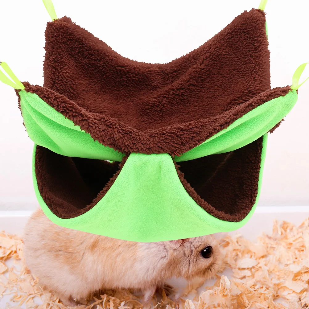 

Hamster Cage Warm Sleeping Hammock Breathable Cotton Hanging Pet Bed Comfortable Hideout Guinea Pig Accessory Resting Bed