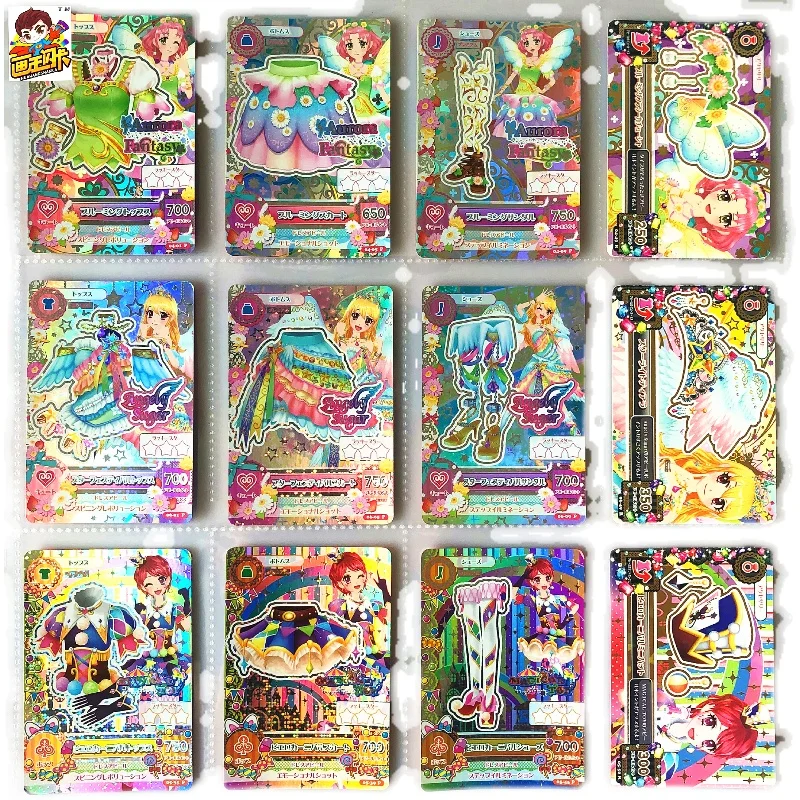 10 Pictures Aikatsu Random Card Genuine N R Flashcards Lucky Bag Suit Draw Cards Game Play Cosplay Props Girl Festival Gift