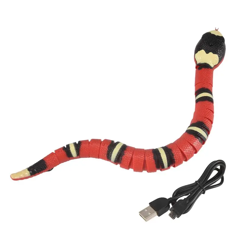 

Mar.Smart Sensing Snake, Cat Интерактивная USB перезаряжаемая реалистичная имитация электрической змеи