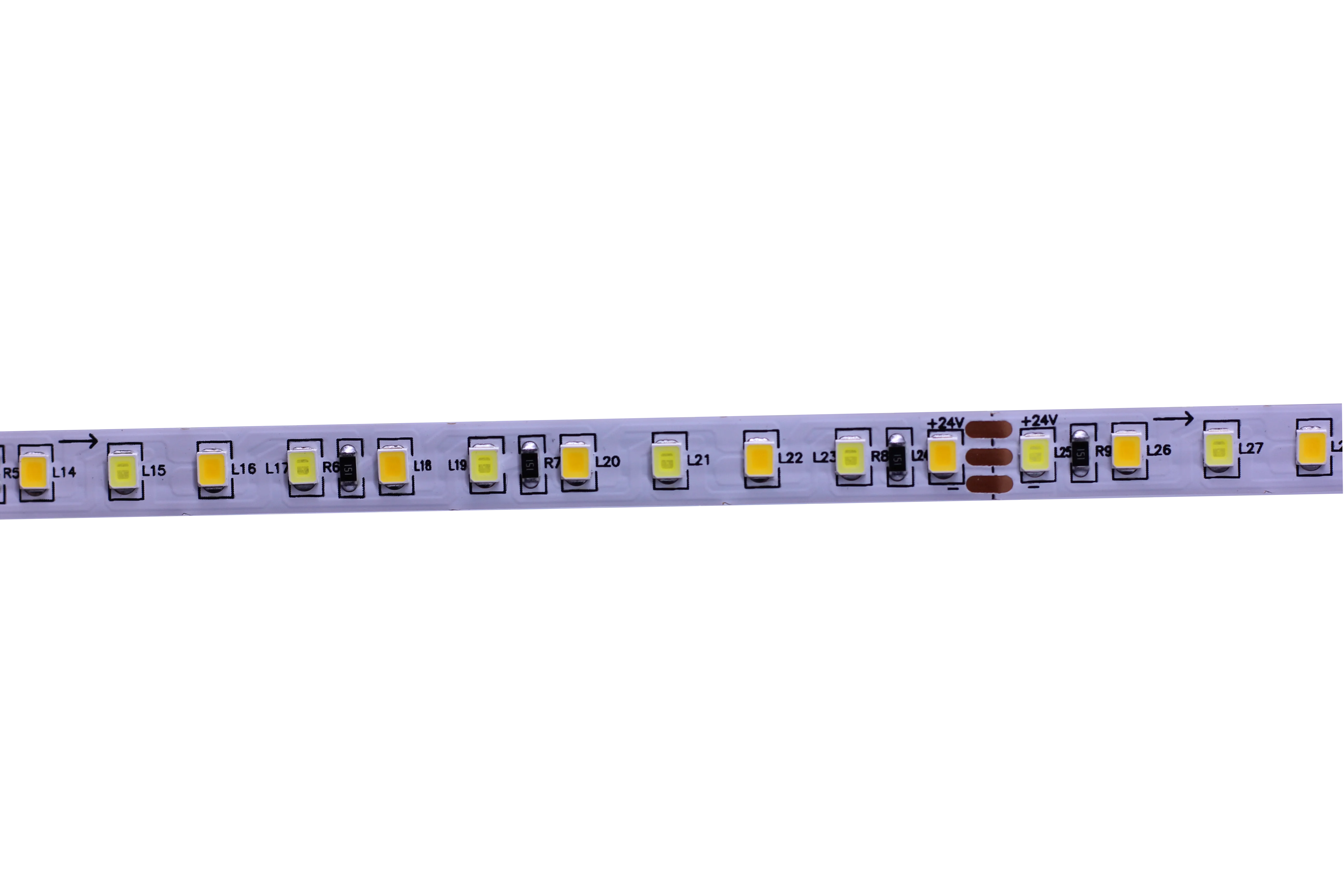 5m 2835 CCT LED Strip Light 5V 12V 24V DC Color Temperature Adjustable 4000k Flexible LED Tape Ribbon 120 LED/M 180 LEDS/M 8MM