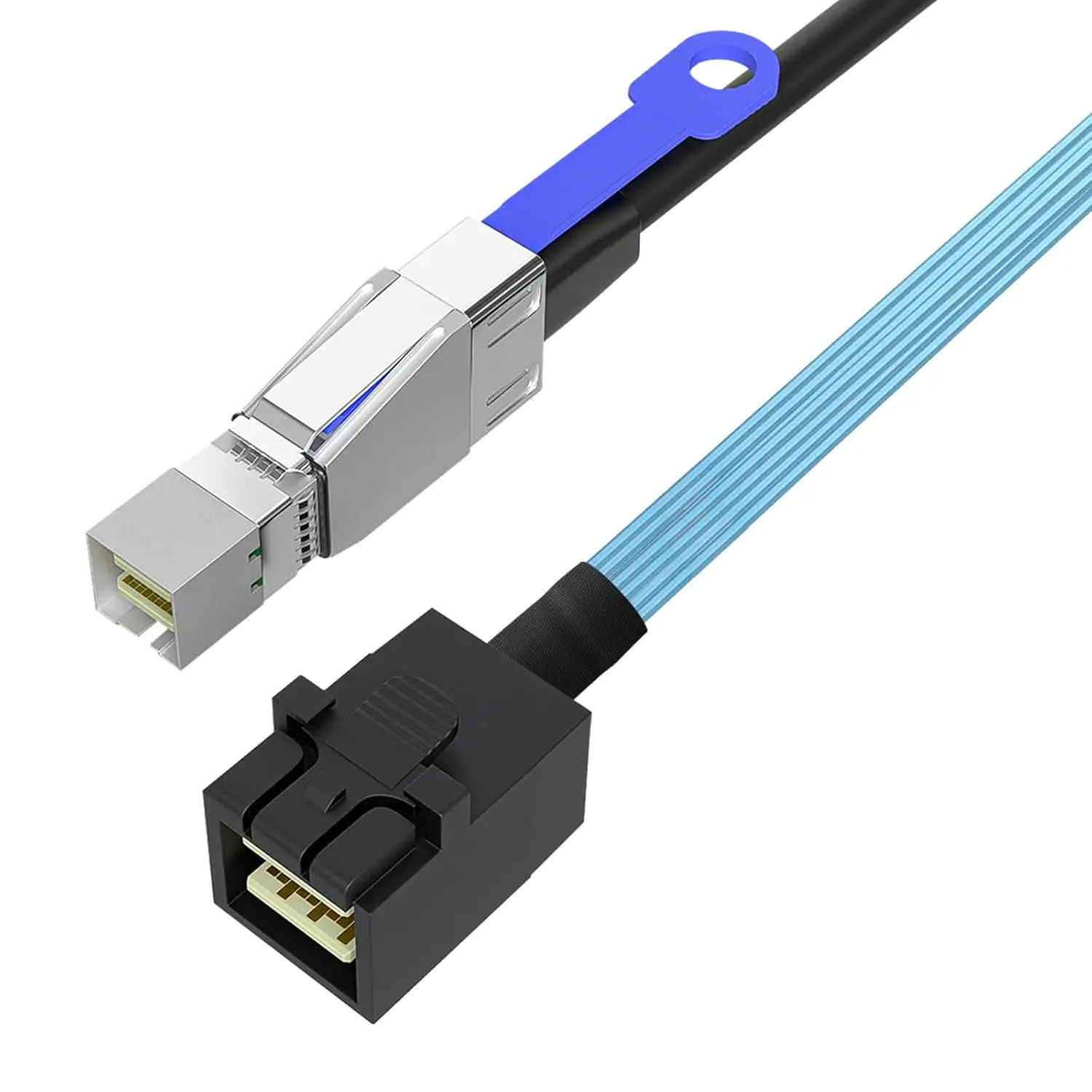 SFF-8644 to SFF-8643 SAS Cable, Mini SAS HD to Mini SAS Adapter for HDD/SSD Storage, RAID Arrays, Servers, Data Centers