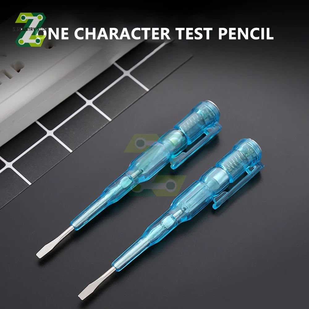 AC/DC 100-500V Voltage Detector Test Pen Removable Circuit Tester Screwdriver Measuring Pen With Hook