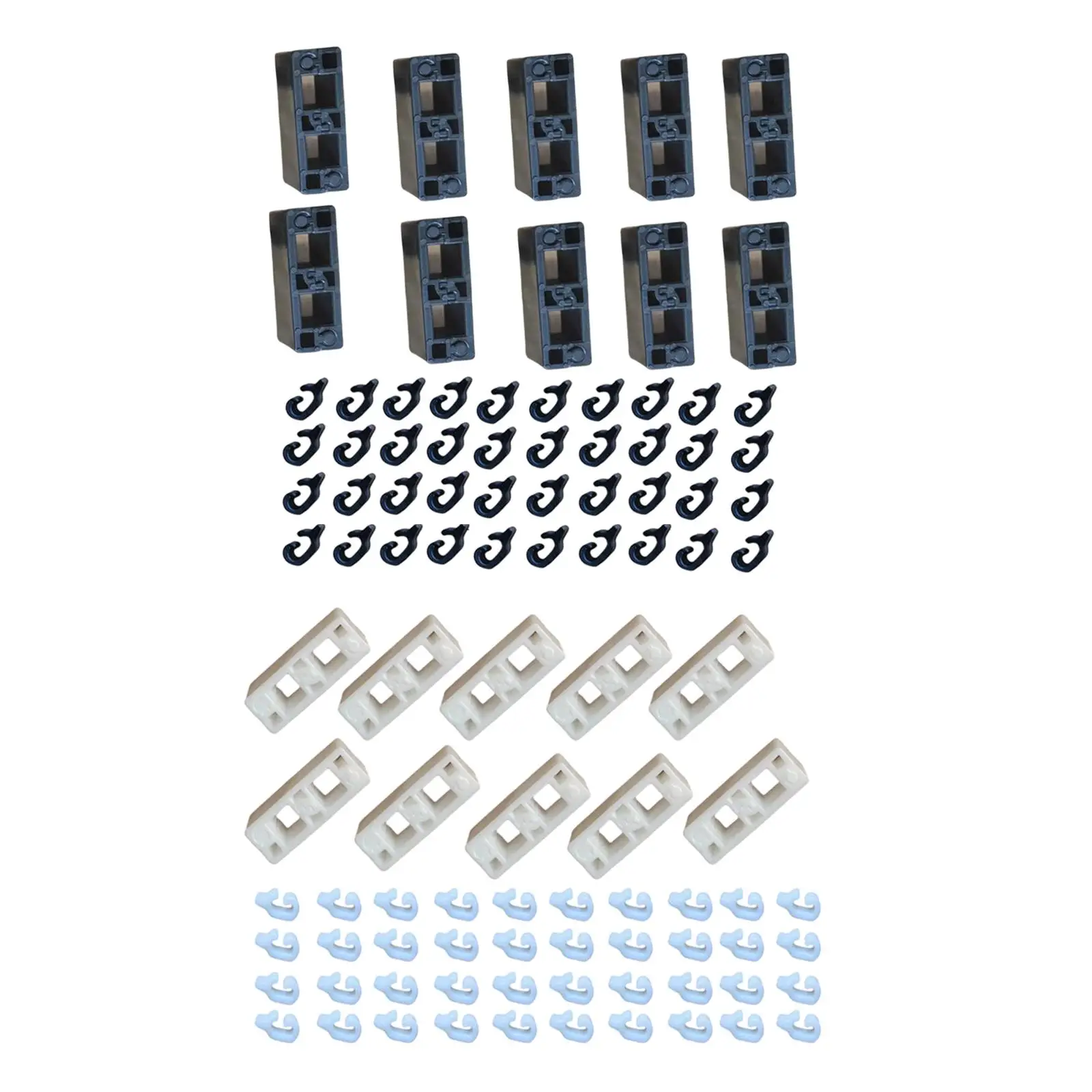 Pet Cages Buckle Plastic Fence Fixing Clips 50 Pack Portable Clamp Set for Cage and Accessories Maintenance
