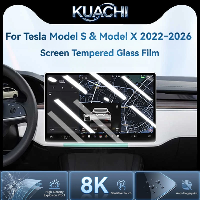 For For Tesla Model S /Model X 2022‑2026 Screen Protector 17“+8” Tempered Glass Central Rear Screen Film Anti‑Scratch Glare HD Matte - Aliexpress Deal