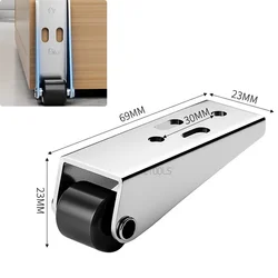 Silent Side Mounted Directional Roller Vertical Directional Sliding Door Track Pulley Effortless Slide Door Single Wheel Caster