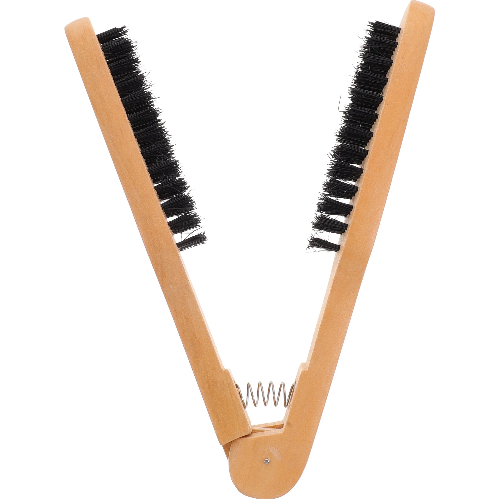 مشط تمليس بشعيرات الخنزير، أداة فرد يدوية كاكي لتنعيم الشعر، بديل مكواة مسطحة بدون حرارة