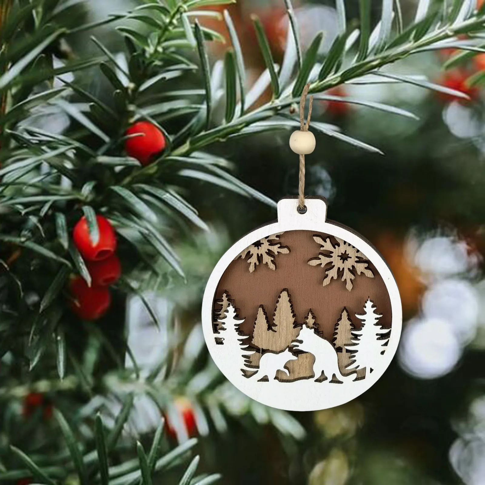 Christmas Hanging Ornament Christmas Tree Hanging Pendant Animal 2023 New Navidad Party Supplies Decorations New Year 2024 Toys