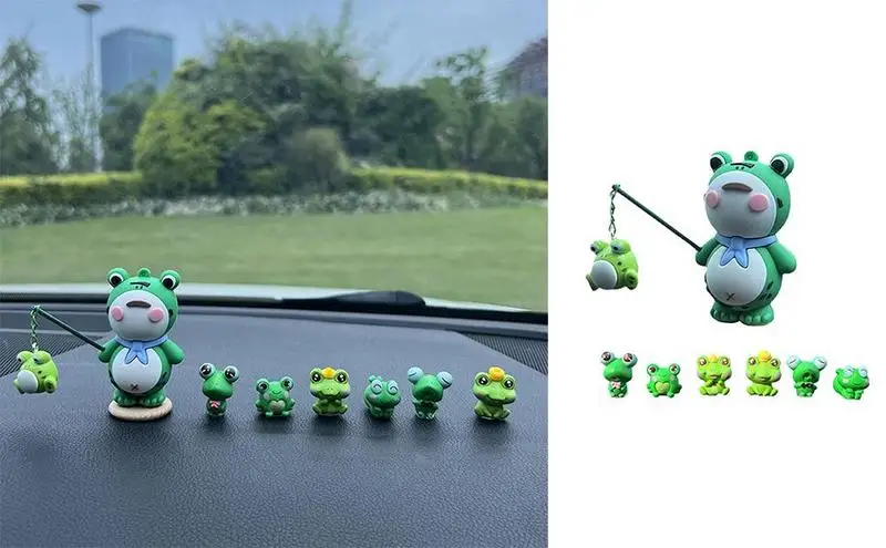 

Frog Auto Center Console Ornament Frog Car Dashboard Decoration Car Interior Accessories Dashboard For Cars Kids Home Adults