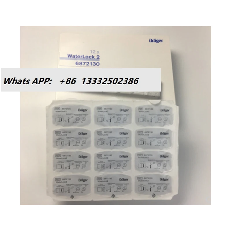 Original Drager Watertrap WaterLock 2 6872130 Replacement for Water trap 6870567 Type CO2 Gas Monitoring Watertrap 12pcs