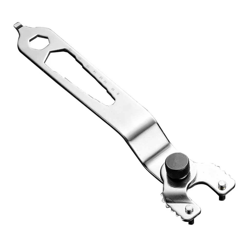 For Angle Grinder Nut Wrench with Adjustable Width 15mm to 52mm and Pressure Plates for Easy Disc Installation