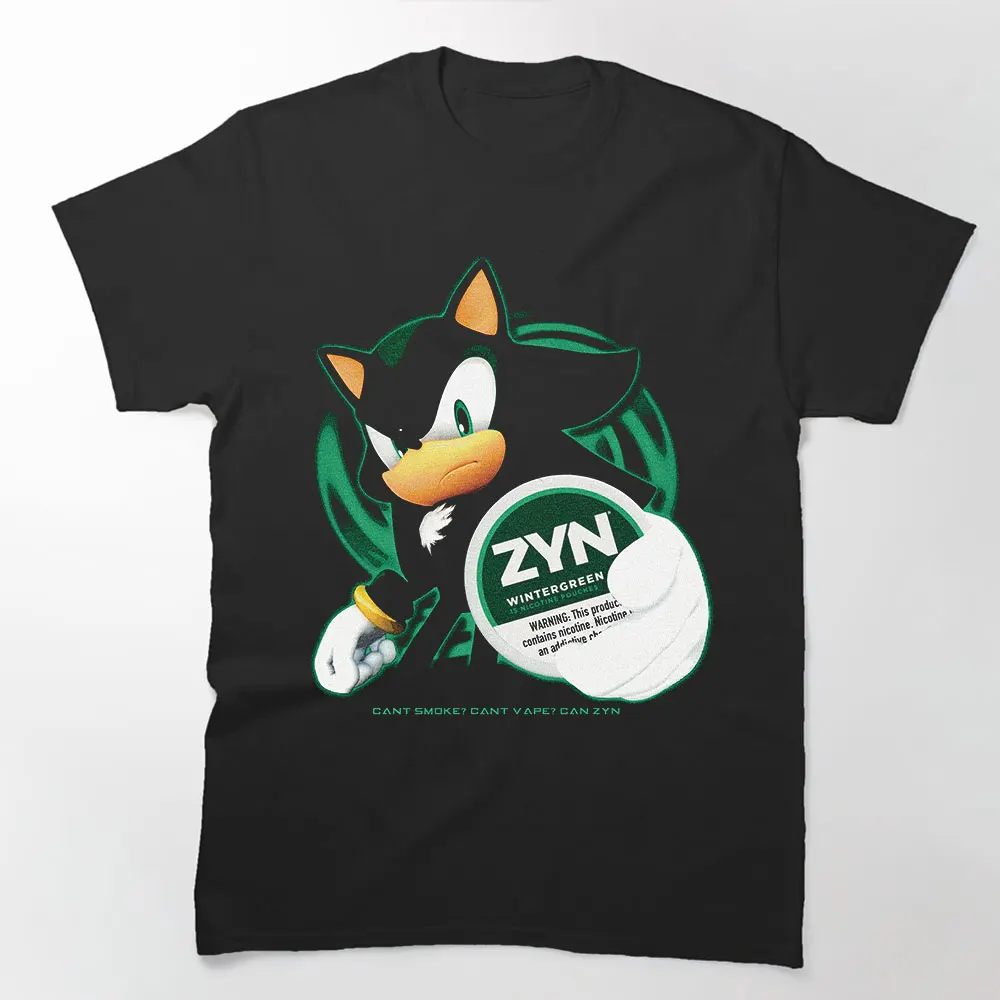 

can smoker Sonic Adventure t Shirt Vintage Graphic Tees Gothic Grunge Y2k Clothes Emo Scene Amity Affliction Style Tops All size