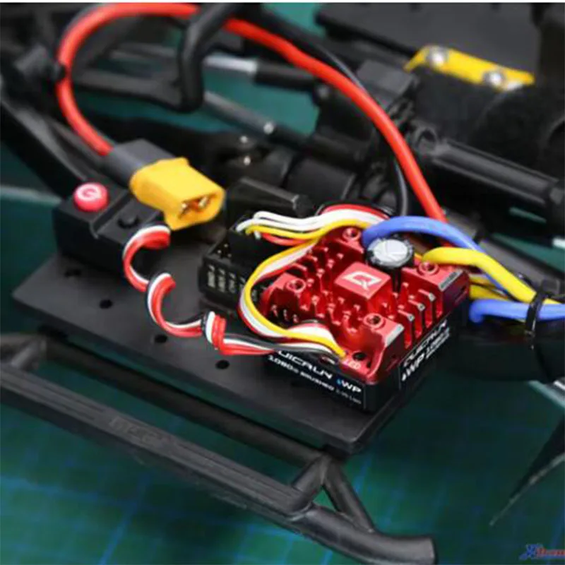 Hobbywing Coopao Wp-1080-g2 الجيل الثاني 80a مقاوم للماء بالكامل نحى كهربائي لسيارة زاحفة 1/10 Rc Trx4 محوري Scx10 Rgt