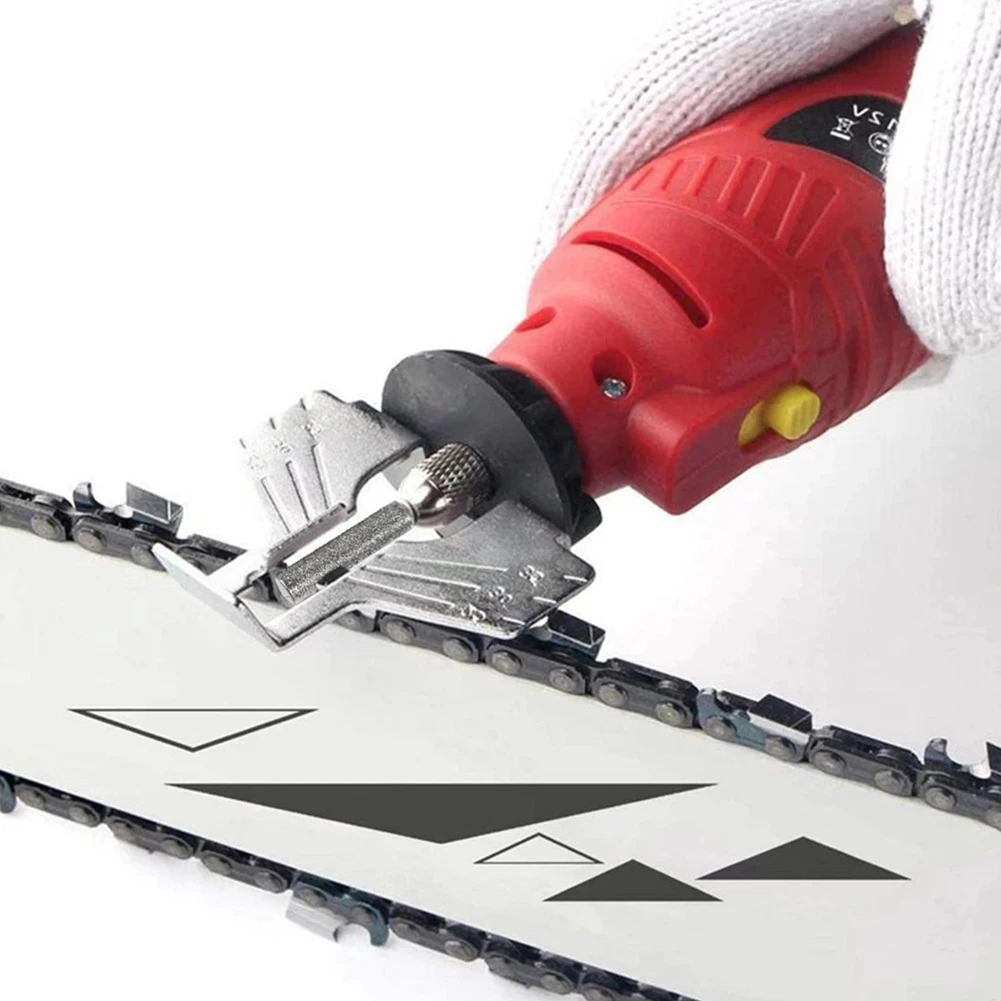 Chainsaw Sharpeners 6 Pieces with Emery Material Offers 4mm 4 8mm 5 5mm Burrs for Enhanced For Sharpening Effectiveness
