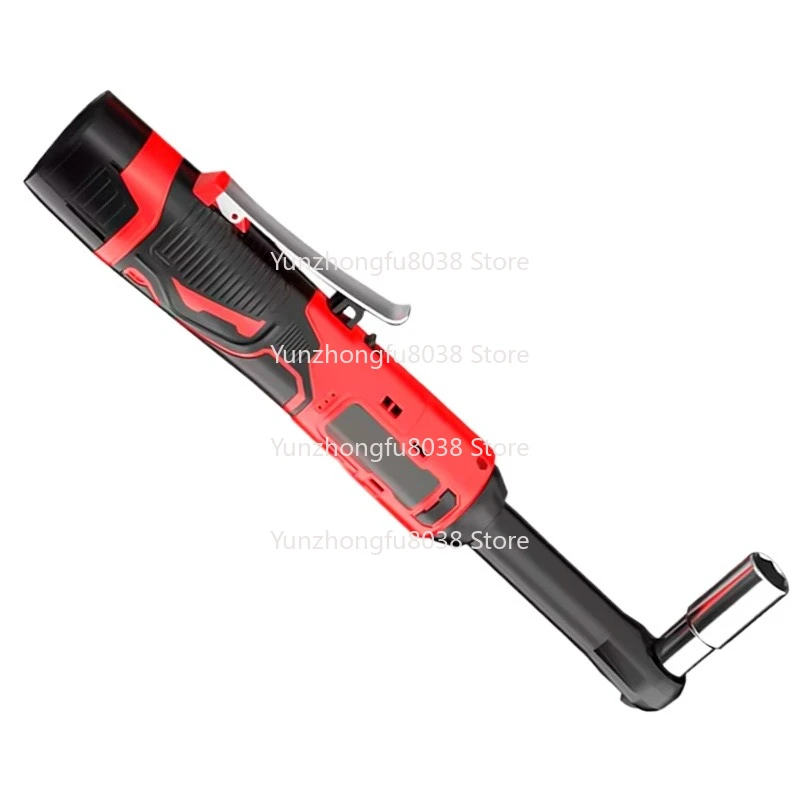 

With Extended Handle Cordless 90° Electric Ratchet Wrench Lithium-Ion Auto Repair Tool Set