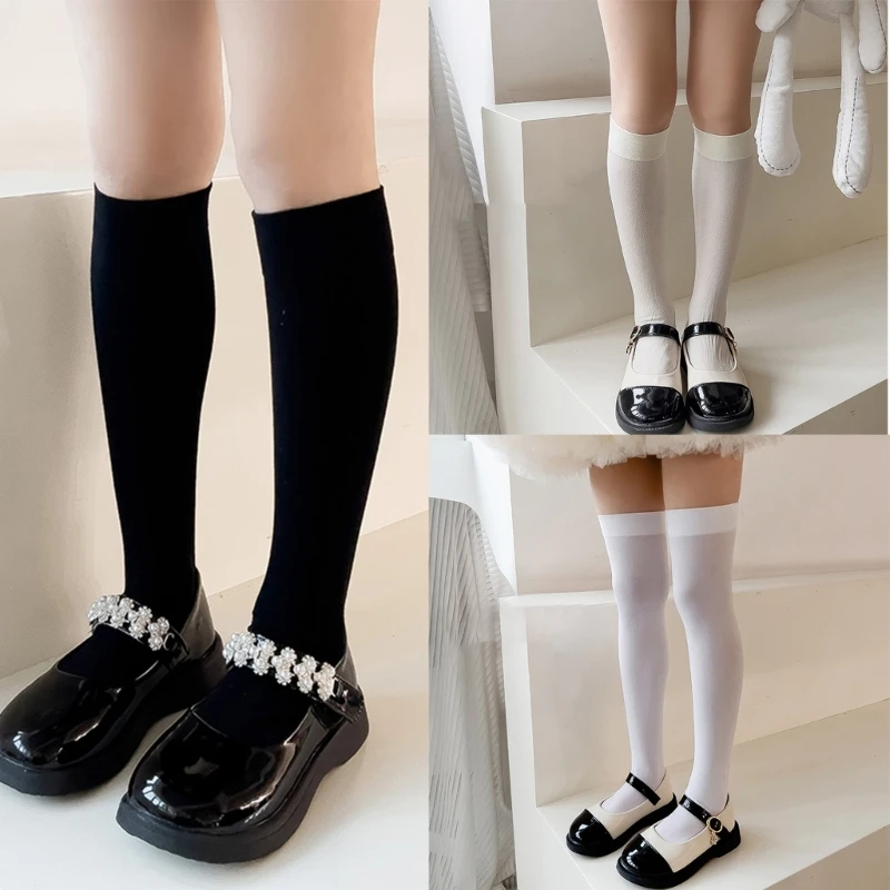 

Thin Socks for Kids Comfortable & Stretch Tights set Breathable Children Socks Elegant Socks for Everyday top quality