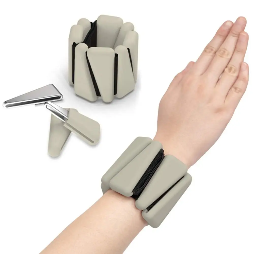 Adjustable Wrist Weight Bracelet Silicone Yoga Weighted Wrist Strap Universal Sweat-proof Weight-bearing Fitness Equipment
