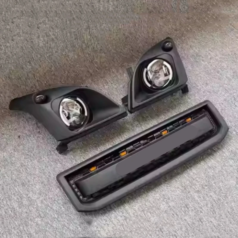 Car Retro Body Kit for Toyota Prado LC120 2700 4000 Modified Led Headlight with Turn Signal Grille Head Lamp Frame