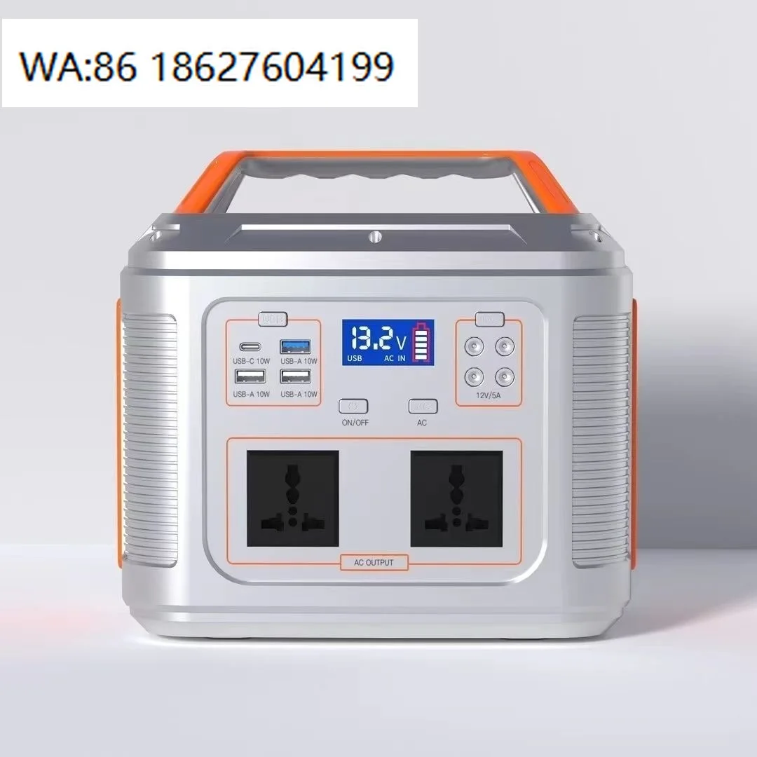 

450W All-in-one Solar Energy Storage Station, Pure Sine Wave Inverter LiFePO4 Battery Outdoor Portable Generator