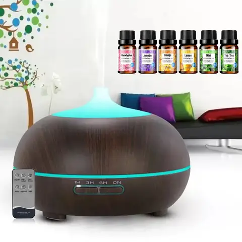 Aromatherapy Diffuser 550ml  Ultrasonic Cool Mist Humidifier for Better Sleep, Stress Relief, and Fresh Air in Large Rooms & Off