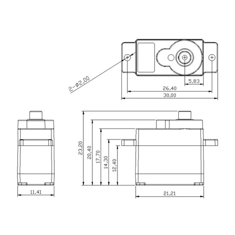 KINGMAX GDC0822 8g 0,9 kg.cm Metall Zahn Niedrigen Druck Hohl Tasse Micro Digital Fixed Wing Schaum Roboter Lenkgetriebe