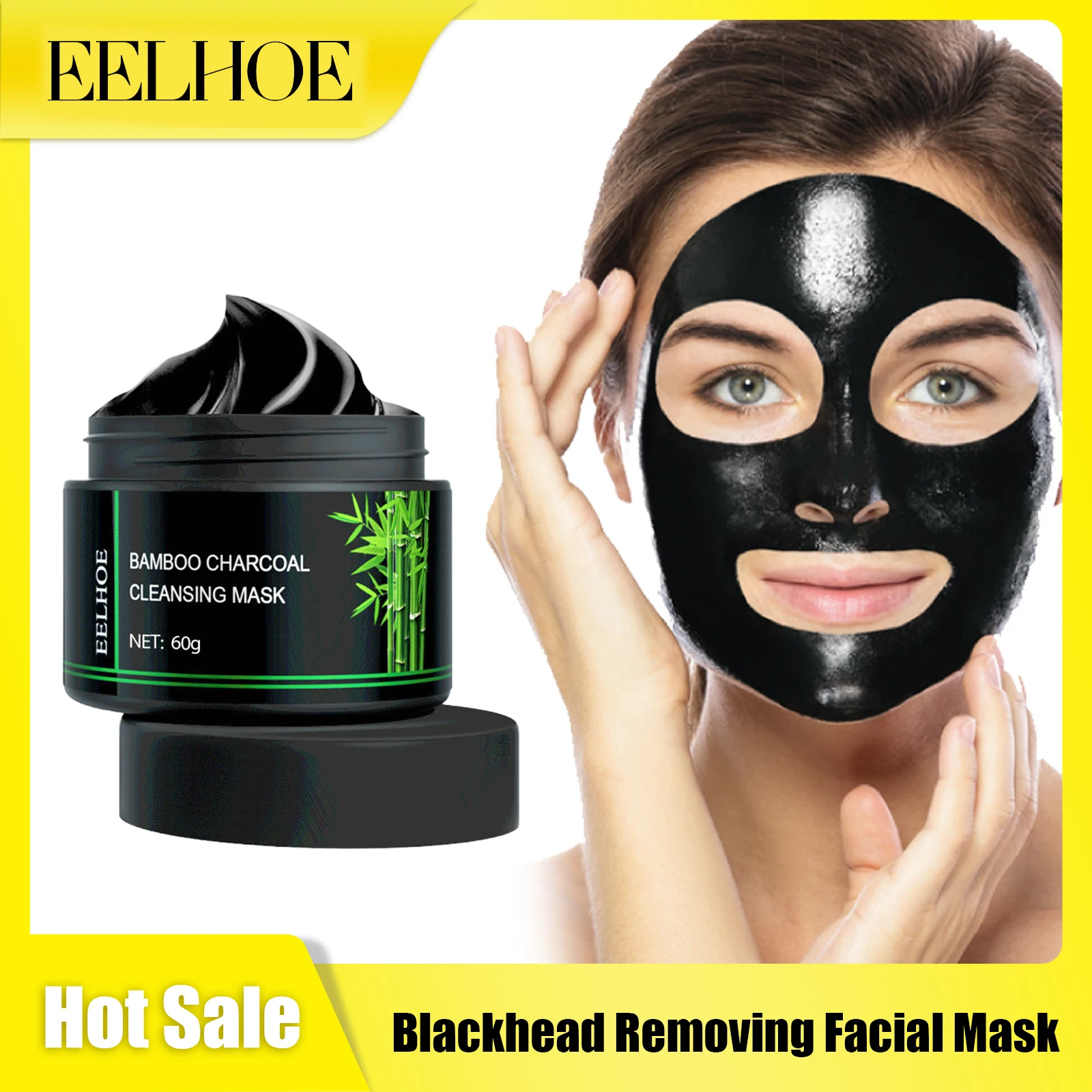 

EELHOE Face Blackhead Remove Mask Deep Clean Exfoliate Shrink Pores Improve Roughness Firm Skin Oil Control Facial Brighten Mask