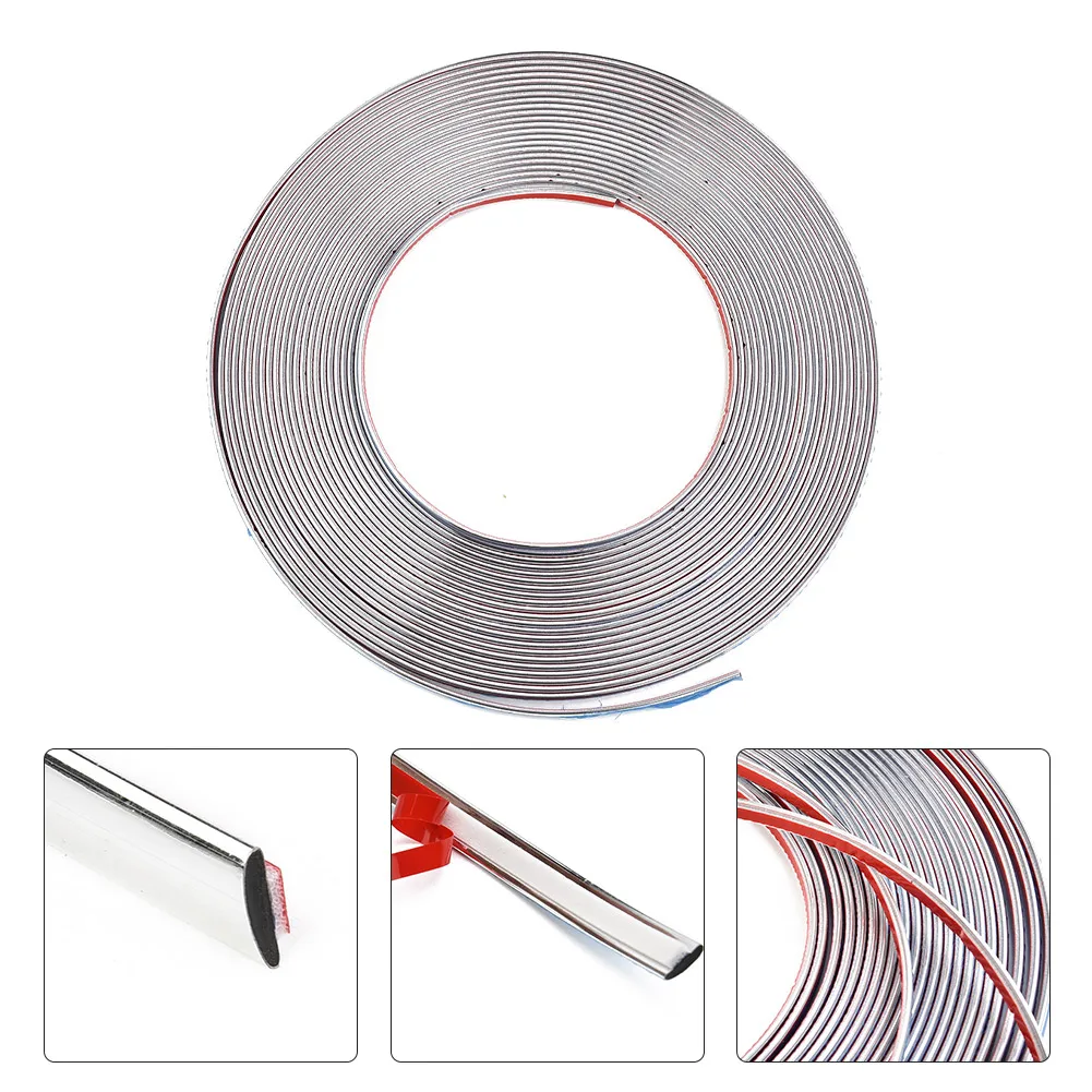 

Хромированная накладка для автомобиля 8 мм x 15 м, гибкая и легко разрезаемая, защищает и украшает автомобиль, подходит для большинства автомобилей