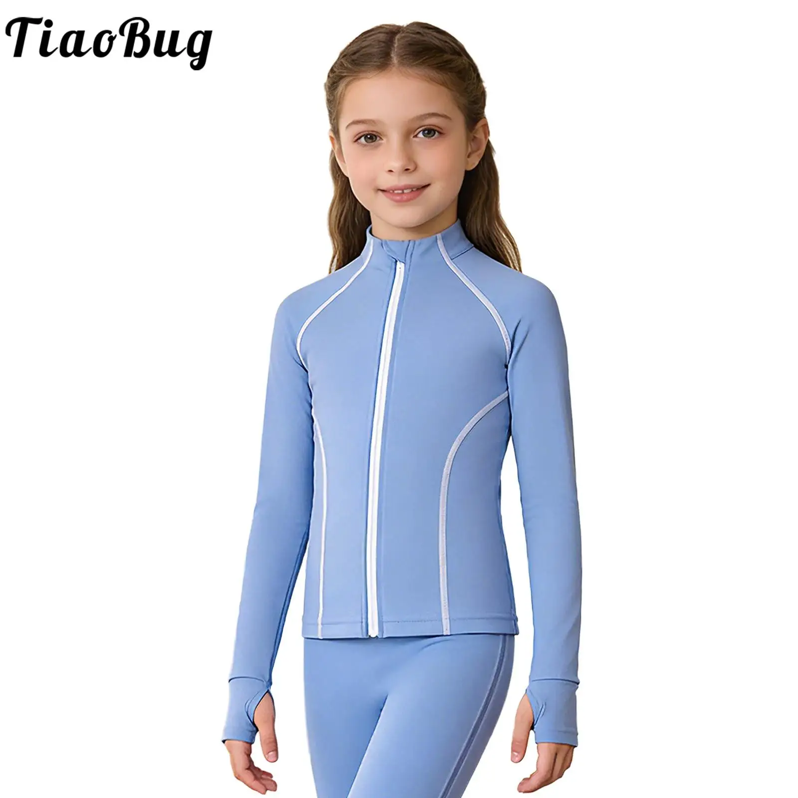 casaco-de-yoga-com-ziper-para-meninas-gola-alta-mangas-longas-com-abertura-para-os-dedos-jaqueta-slim-fit-para-ginastica-pilates-exercicios-corrida-e-tenis