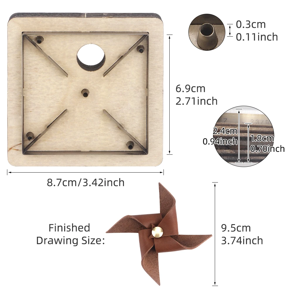 Leather die-cutting steel wood mold leather craft butterfly mold DIY art template cutting mold tool