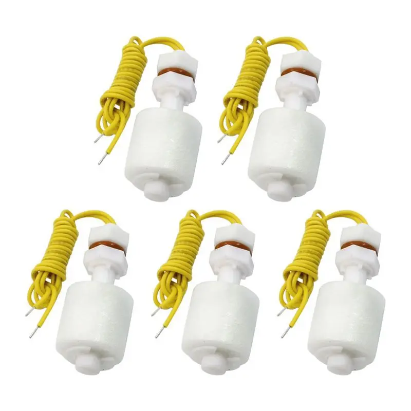 5Pcs Liquid Water Level Sensor Vertical Float Switches Flow Measuring Instruments Tools 10W 23.3 x 57.7mm / 0.9