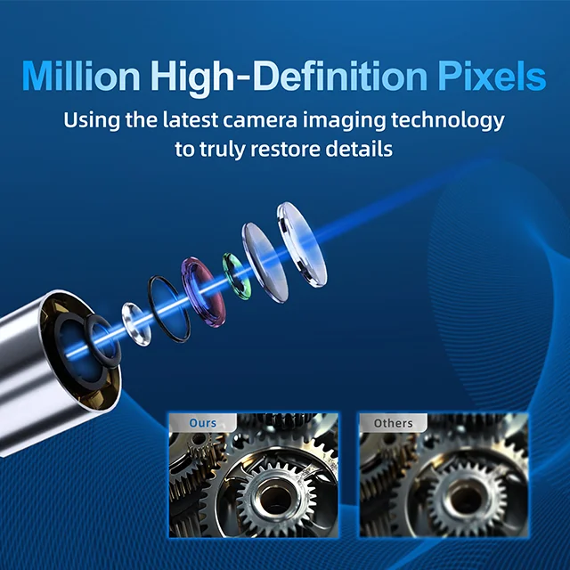 180° Two-Way Industrial Borescope Camera 3.9mm IP67 USB Endoscope with 1MP for Pipe/Machine Inspection (1M Length Customizable)