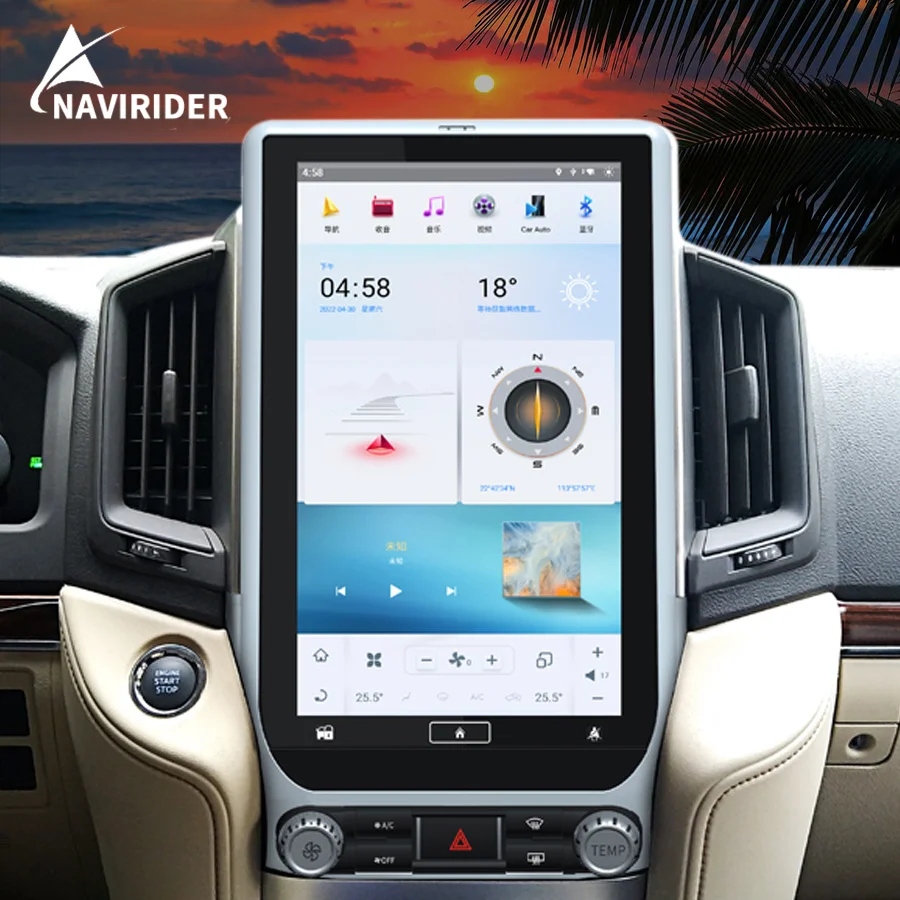 

Автомобильный радиоприемник с экраном 13,6 дюйма, Android 11, для Toyota Land Cruiser 200, LC300, 2016-2020, GPS, навигация Carplay, мультимедийный видеоплеер