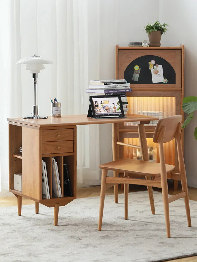 Wyj Beimo Furniture Double Desk Bookcase Integrated