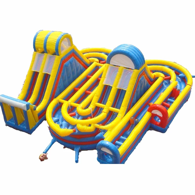 Inflatable Slide Giant Obstacle Course Inflatable Bounce Slide Combo Amusement Park For Children Play Outdoor