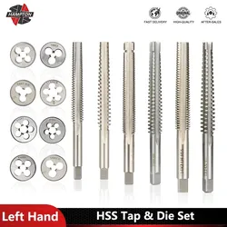 HSS Left Hand Tap & Die Set TR8 TR10 TR12 TR14 TR16 Thread Screw Tap Machine Plug Tap Thread Tools