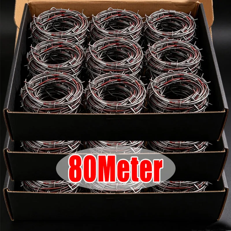 Wholesale Halloween Plastic Fake Barbed Wire Artificial Barbed Rope Haunted House Horror Scene Prop Holiday Party Decor Supplies