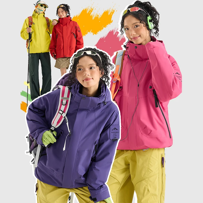 Autumn and Winter Outdoor Running Sports Graphene Warm and Cold Proof Jacket Couple Fashion 3-in-1 Windproof Stormtrooper
