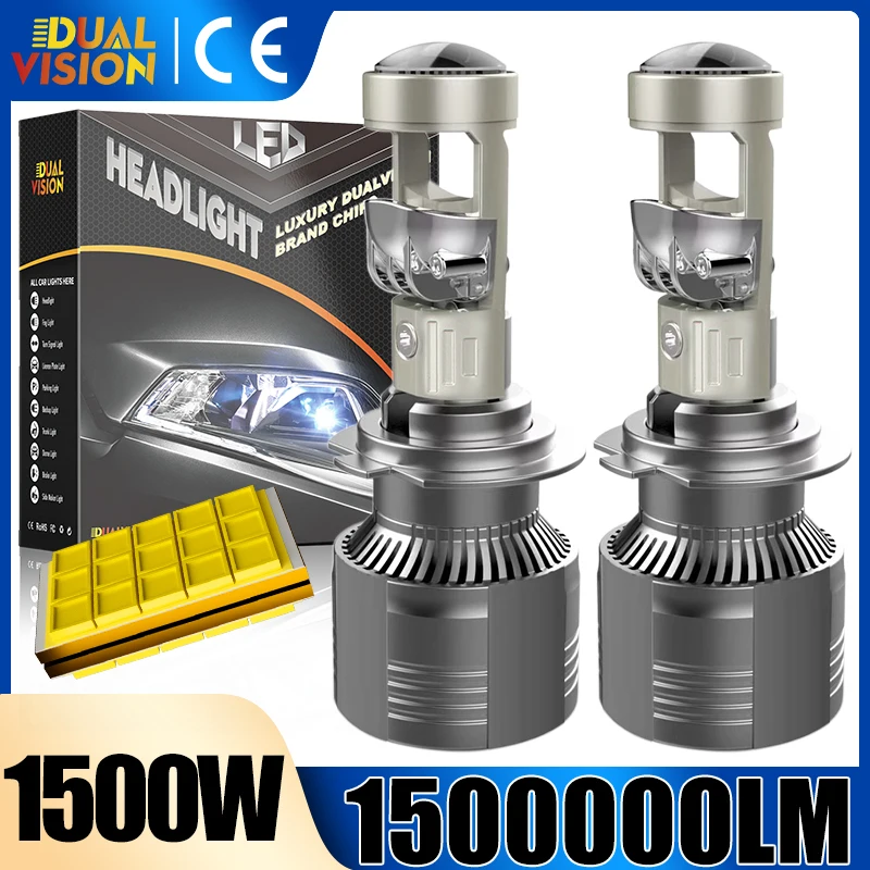 

Dualvision H7 H4 Led Projector H8 H11 H9 9005 HB3 9006 HB4 Car Headlight Bulbs 9585 CSP Canbus Super Bright HeadLamps Fog Lights
