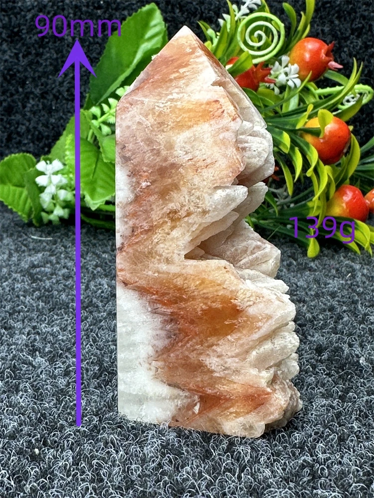 Rare Natural Yellow Calcite Magic Tower Mineral Specimen Crystal Stone Carved Exquisite Healing Reiki Prayer Feng Shui Exorcism