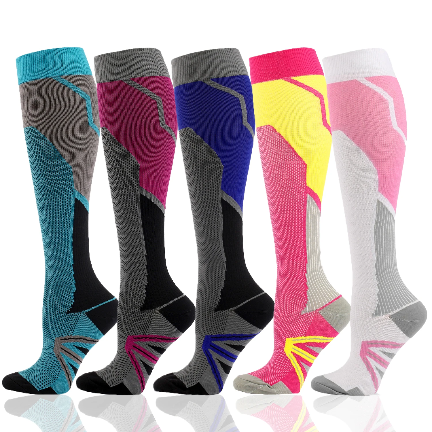 Compression Socks Men Women Fitness Marathon Football Sports Socks Medical Varicose Swelling Pain Relief Pregnancy Elastic Socks