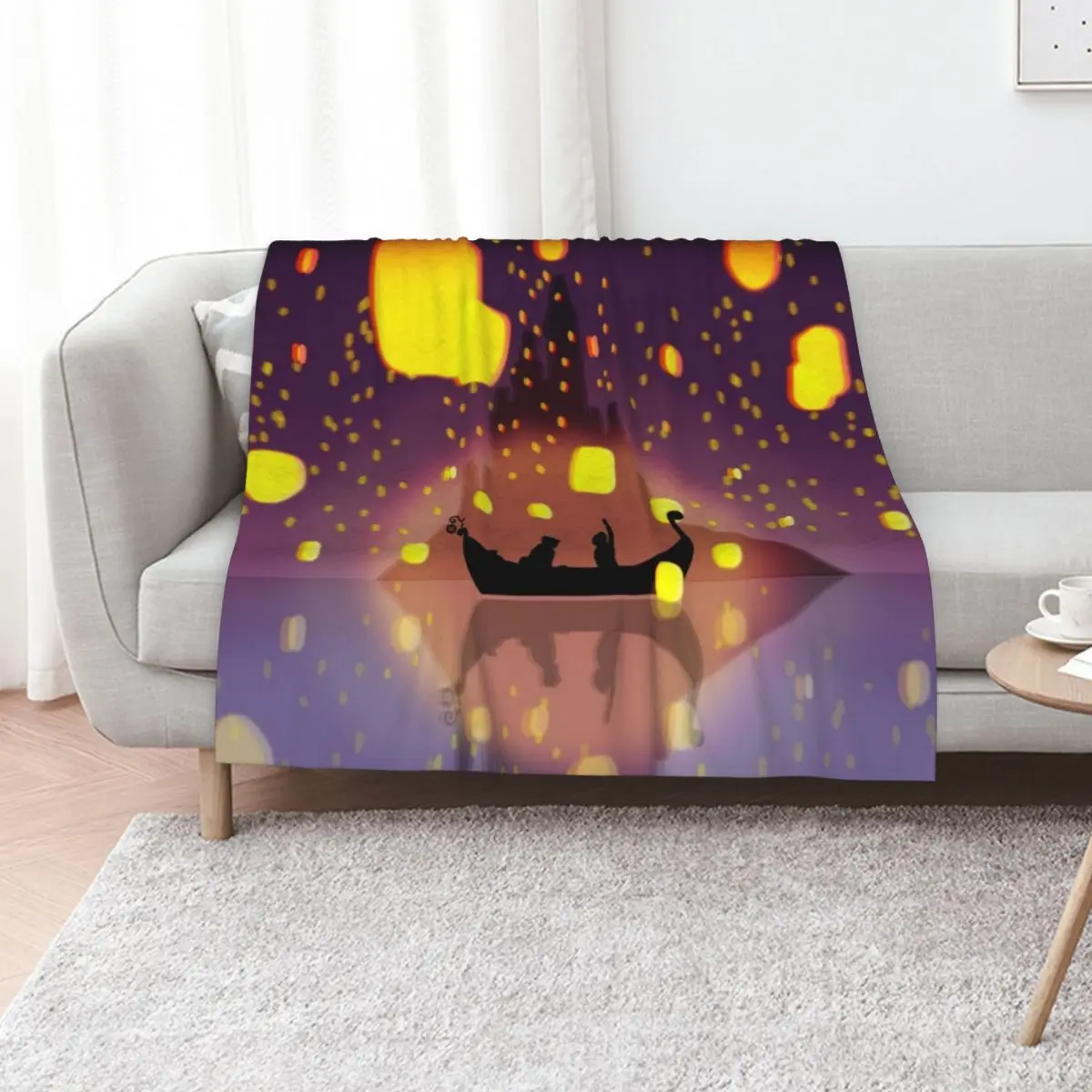 Tangled I See the Light Throw Blanket funny gift Decorative Sofa Plaid Sleeping Bag Decorative Sofas Beach Blankets