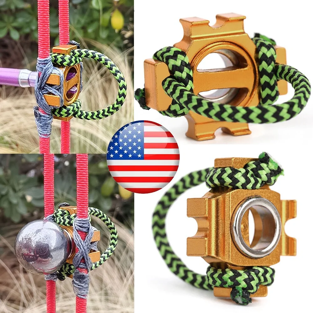 

Compound Bow Magnetic Seat with Integrated D Loop High-Strength Aluminum Alloy Dual-Use Arrow and Steel Ball Shooting Base for Hunting Target Practice Outdoor Archery Accessories