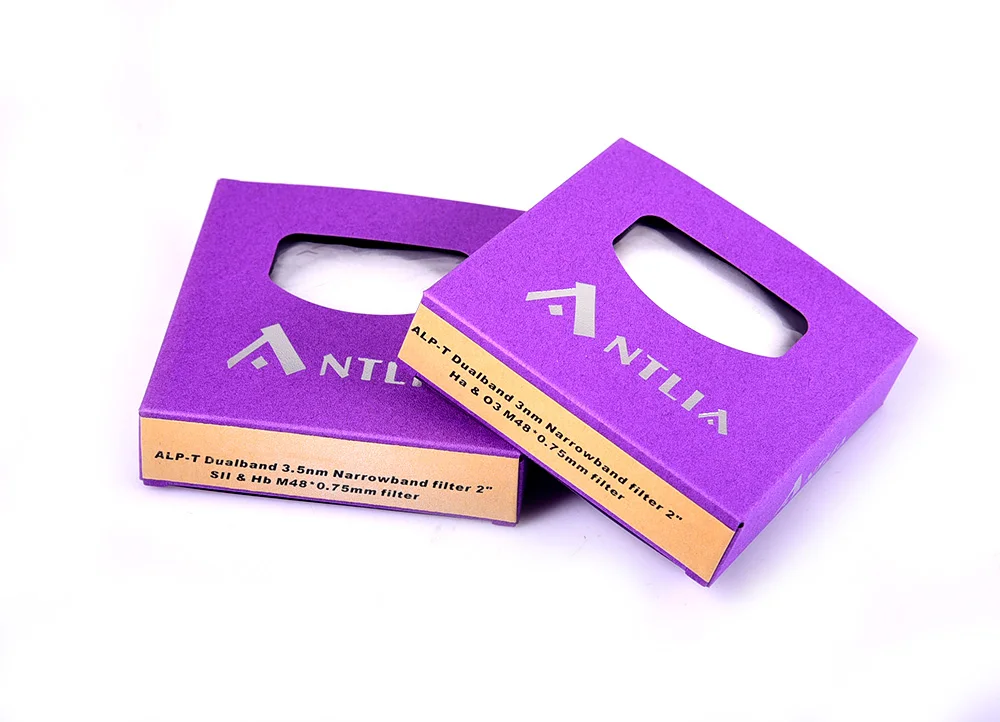 ANTLIA two double narrow band filters Ha/O3-3nm, SII/Hb-3.5nm astronomical telescope filters 2 inches