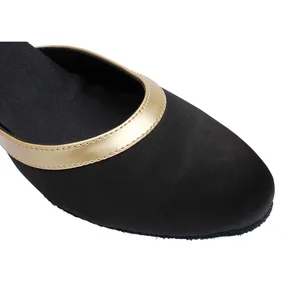 Lateinische Frau Seidentanzschuhe moderne Salon Pole Tanzschuhe Ladies Salsa Tango mittelschwerer Finger Finger Lateinische Schuhe für Mädchen 10 Hauptverkäufe geschlossene Tanzschuhe - №8