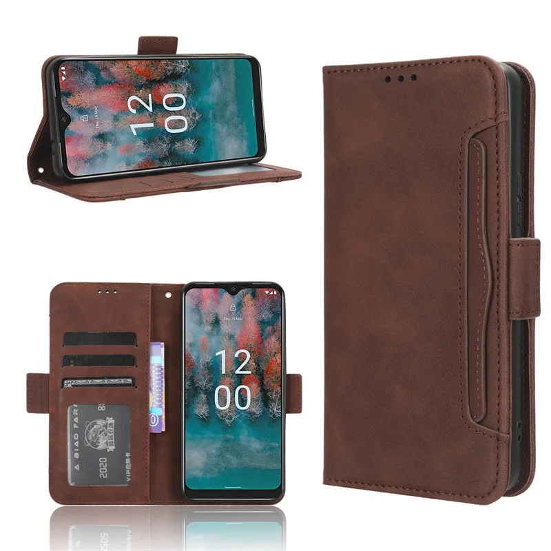 

Retro Leather Multi-function Case for Nokia G12 Plus C300 C210 C200 C110 C100 C32 C31 C30 C22 C21 C20 C02 C01 Plus Leather Cover