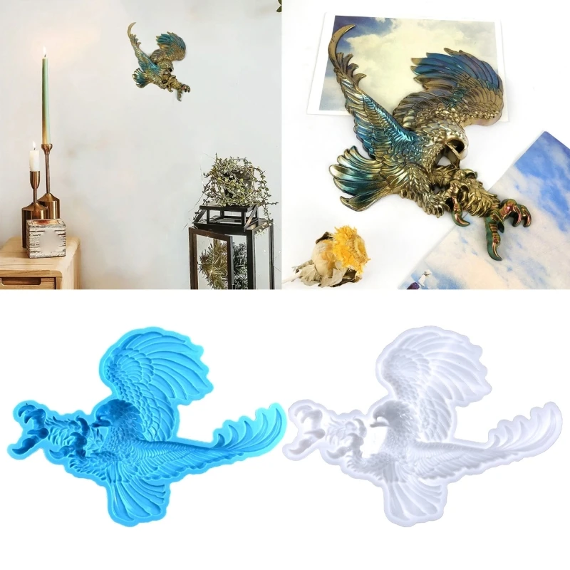 DIY Resin Casting Mold Eagle Pendant Moulds Craft Molds Wall Decorations Ornaments Molds Silicone Material for Crafts Dropship