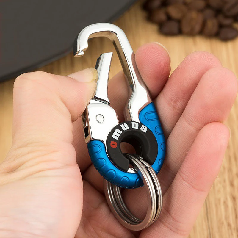 Schlüsselanhänger Für Herren Aus Edelstahl Mit Haken Outdoor Karabiner Klettern Schlüsselring Zubehör Robuster Gürtelclip schlüsselanhänger herren edelstahl schlüsselanhänger schlüsselanhänger mit haken klettern karabi – Detail 4