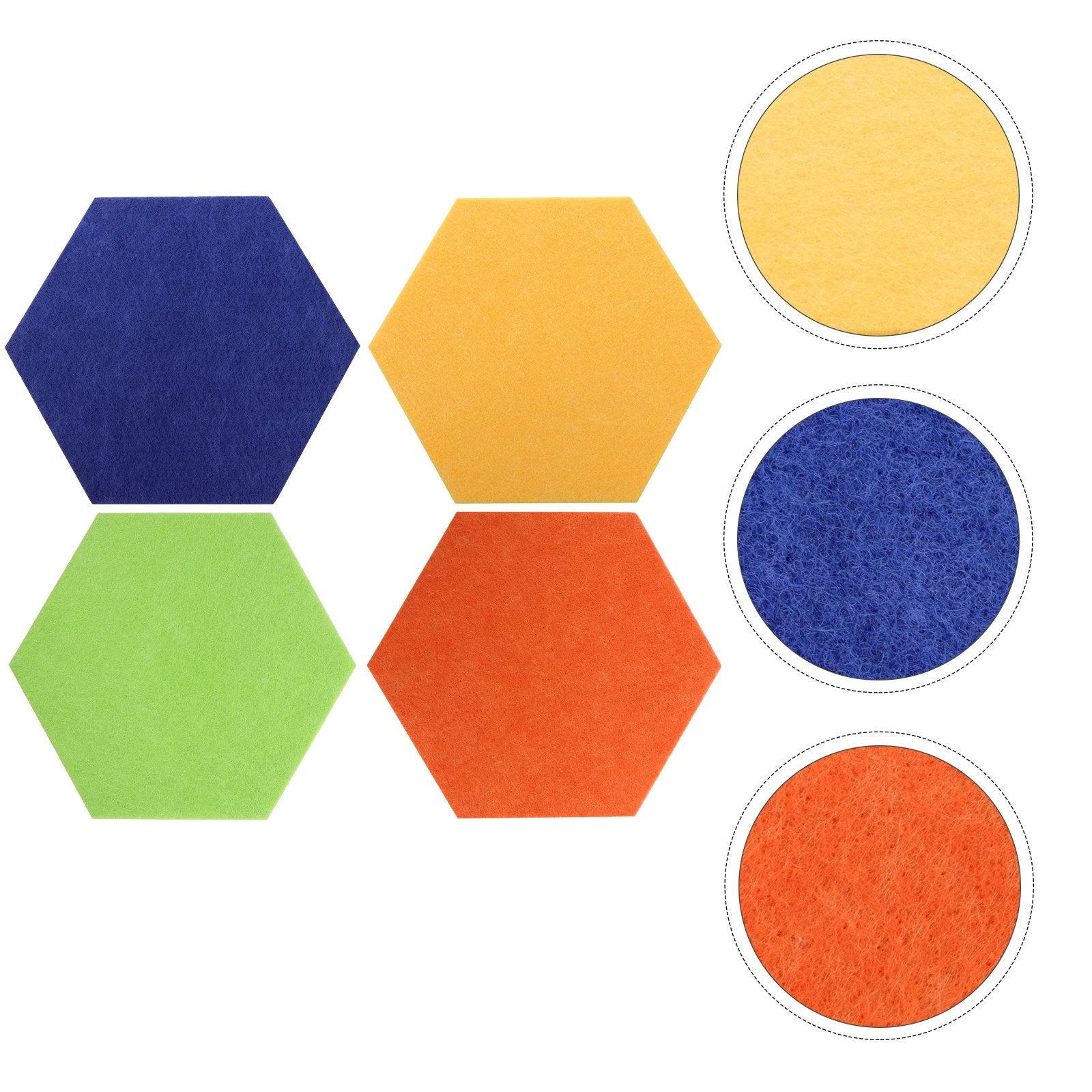 4 stks Kleurrijke Vilt Bulletin Memo Prikbord Voor Home Display Pin Board Multifunctionele Muursticker Diy Decoratie
