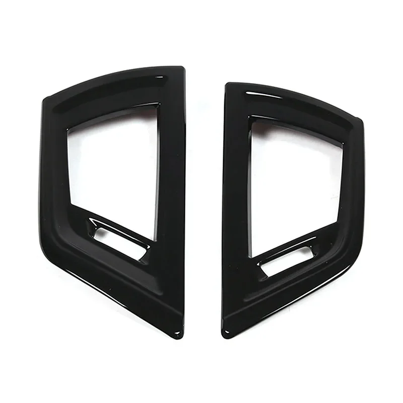 For BMW 1 2 Series F20 F21 F22 F23 2017-2019 ABS Carbon Fiber Center Console Side Air Conditioning Vent Outlet Frame Trim