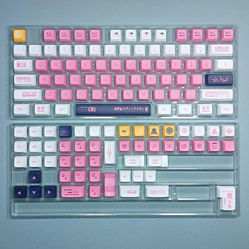 Imagem -05 - Pbt Keycaps para Teclado Mecânico Perfil Xda Dye-sub Eva 08